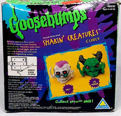 Vintage Goosebumps Shaking Creatures Curly Halloween Decor 1996 Toymax ~TESTED