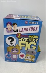 Pack Of 2 Pcs LankyBox Series 2 Plastic Micro Mystery Toys Action Figure