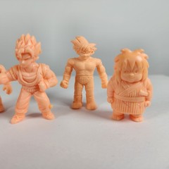 Lot of 5 Dragon Ball Z DBZ Flesh Color Japanese Keshi Mini Figures Keshigomu