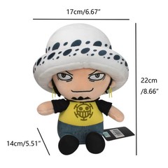 Trafalgar Law Plush Toy Anime Cartoon Cute Soft Stuffed Doll Gift