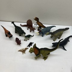 Lot Of 10Misc sizes Plastic Dinosaurs. Varies Types Excellent Vintage 2000s