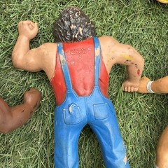 Lot Of 19- WWF TITAN SPORTS LJN COLLECTIBLE WRESTLERS 8 “ Plus RING