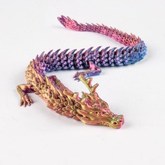 3D Printed Chinese Dragon Full Body Joints That Can Move Home Furnishings AE