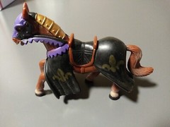 Simba Medieval Kingdoms Horse Black/purple. Knights horse only. Wargaming