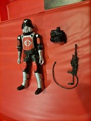 GI Joe Cobra Yellow Toxic Trooper Black Major 1st Run Custom Complete