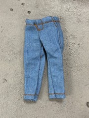 SU-CH-JEANS-L-LB: 1/12 Light Blue Fabric Jeans for 6″ Medium to Slim Body