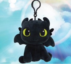 How To Train Your Dragon 3 Toothless 12cm Plush Doll Sitting Keyring