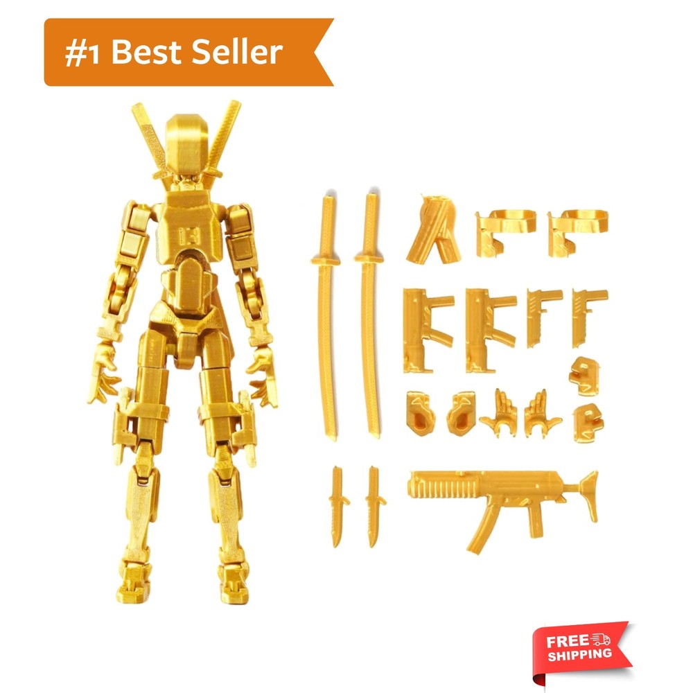 Assembly Completed T13 Action Figure, Titan 13 3D Printed Action Figure, 3D P…
