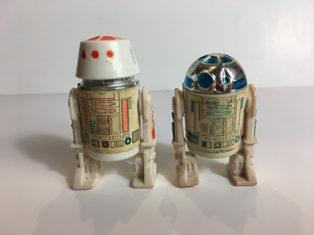 1977 Star Wars R2-D2 & R5-D4 (78) Droid Kenner Figure lot original vintage R2D2