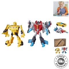 Collectible Bumblebee & Starscream 7-Inch Transformers Figures for Kids Ages 6+