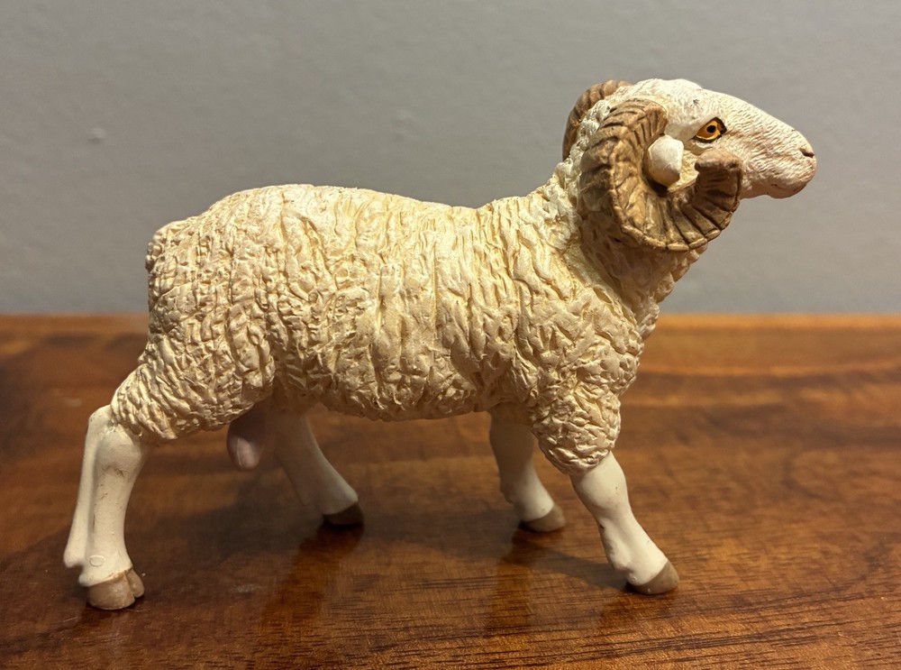 Papo Ram Sheep Goat Figure Farmyard Friends 3 1/2″ Farm Animal Figurine Toy