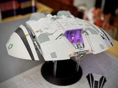 Battlestar Galactica 1978 Cylon Raider TOS Classic (14 in. ANIMATED LIGHTS)