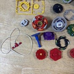 Electronic Beyblade Hasbro Lot Of 8 Plus Accessories