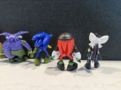 Sonic Prime Netflix Figures Lot Orbot Hangry Cat Renegade Knuckles Rebel Rouge