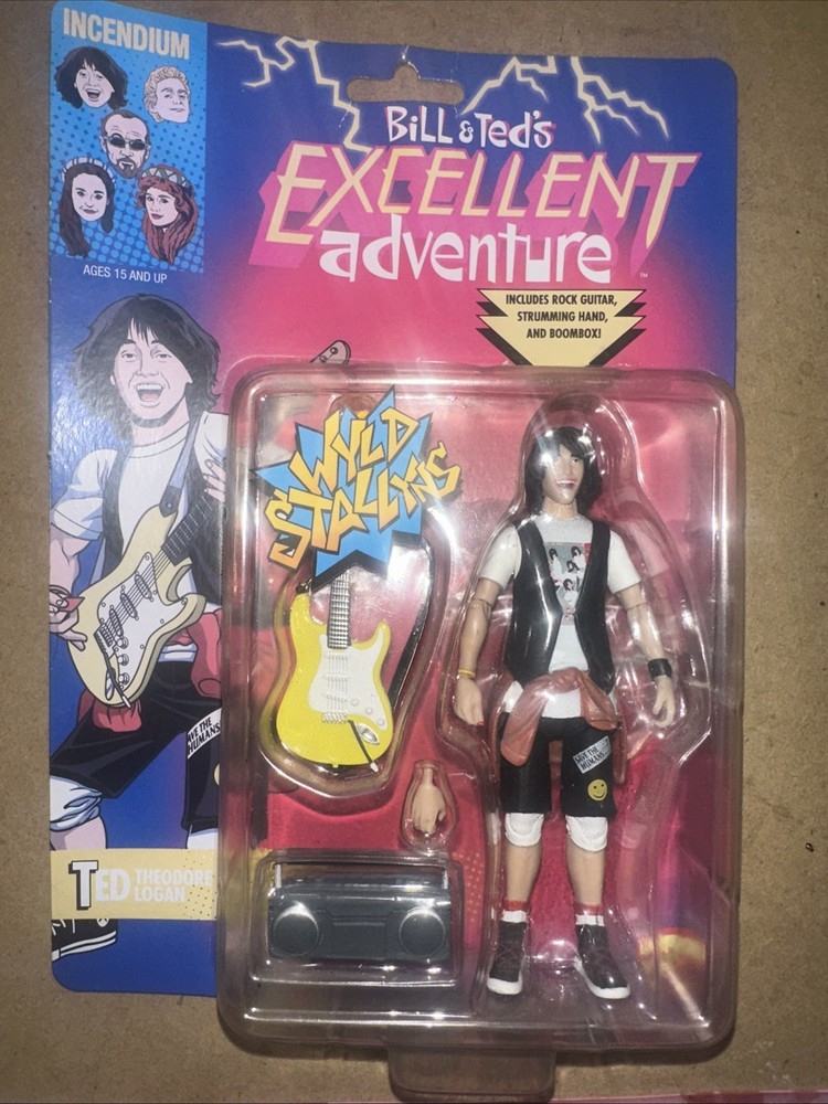 Bill & Ted’s Excellent Adventure TED 5″ Action Figure w Guitar 2019 Bubble Lift