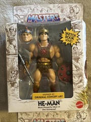 Mattel Masters Of The Universe MOTU He-Man Sketch Book Series Concept Art. 4 Fig