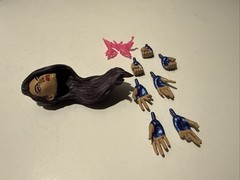 MARVEL DIAMOND SELECT 7″ PSYLOCKE X-MEN ACTION FIGURE DANGER ROOM ACCESSORIES