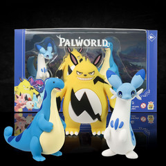 Chillet Relaxaurus Grizzbolt Palworld 3″ Scale Action Figure Collector Set