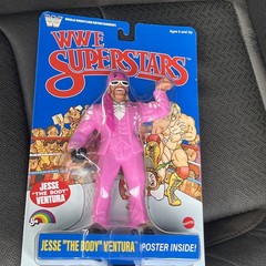 LJN WWE Superstars Series 2 Jesse The Body Ventura Blue Card Variant By Mattel