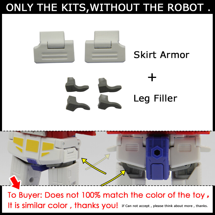 3D DIY Skirt Armor Upgrade Kit For SS-86 OP Prime Accessories – Leg Filler Set