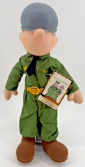 Beetle Bailey 1985 Vintage Doll 14in w Stand NWT Comic Strip Hero Gift U.S. Army