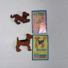Vintage 1993 Puppy In My Pocket Figure Card Lot Ricky Labrador Mischief Terrier