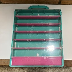 Shopkins Collector’s Case Season 5 Teal Pink Display Storage Holds 60 Moose Toy