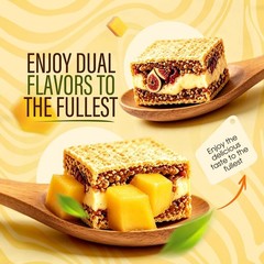 Fig & Walnut Stuffed Mango Pie, 250g Fig and Walnut Bars with Black Sesame ,