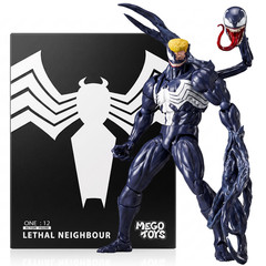 Mess Toys Venom Lethal Neighbor 1/12 Scale Symbiote Action Figure Toy
