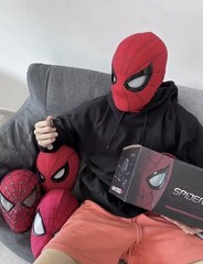 2026 Remote Control Spider Hero Mask Moving Eyes Cosplay Headgear