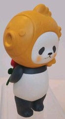 PLANET BEAR Mini Taiyaki PanPan Series 1 ROSE FLOWER 🐼🌹Panda PVC Figure NEW