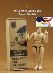 MR.Z 1/6 Scale Flexible Child Action Figure body Doll For 7″ Animal Series ❶USA❶