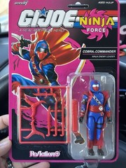 Super7 ReAction G.I. Joe Ninja Force SNAKE EYES & COBRA COMMANDER
