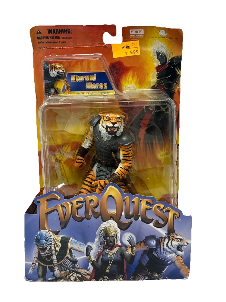 EverQuest Vah Shir Warrior Figure Djaruul Maras Sony VHTF NOS
