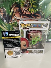 Funko Pop Shanks #2166 Signed Brandon Potter – One Piece – PSA Autograph