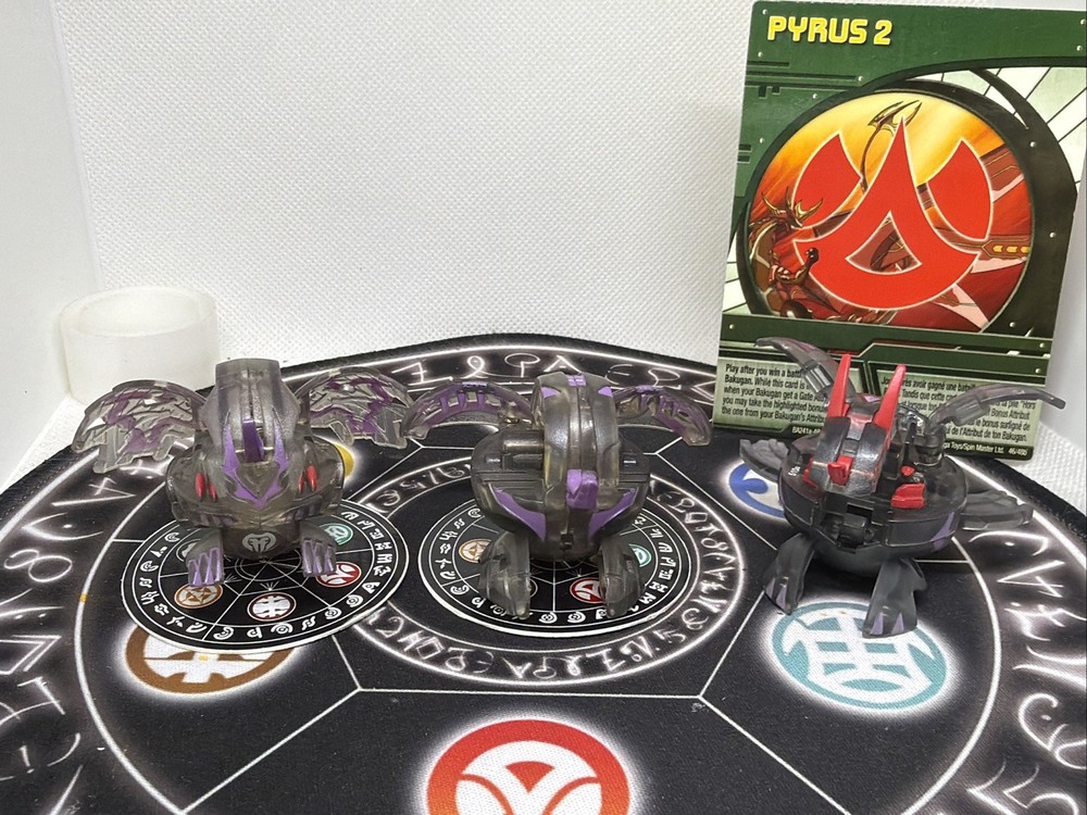 Bakugan Darkus Translucent Dragonoid Neo Apollonir Dan Set VHTF
