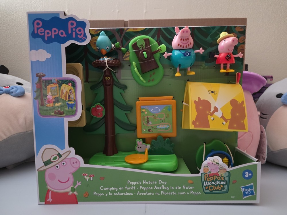 Peppa Pig Peppa’s Woodland Club Nature Day Play Set NEW 3+