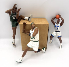 Mcfarlance NBA Legends Action Figure Bill Russell Paul Pierce Shaq Lot of 3
