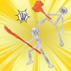 Stick Figure Action Toy Multi Jointed Model Assembled Movable Creative Gift