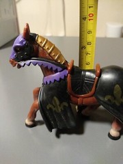 Simba Medieval Kingdoms Horse Black/purple. Knights horse only. Wargaming