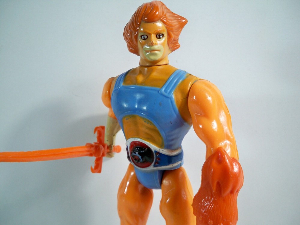 K23i05742 LION-O BRAZIL 100% COMPLETE GLASSLITE THUNDERCATS 1985 ORIGINAL FIGURE