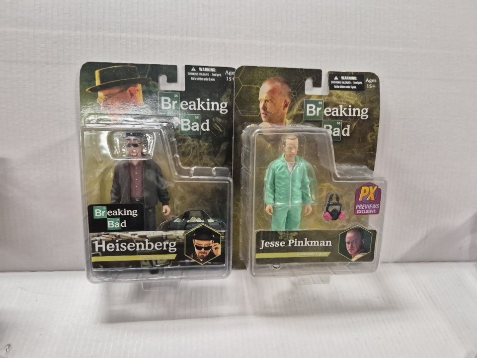 Mezco Breaking Bad Heisenberg and Walter White Action Figures