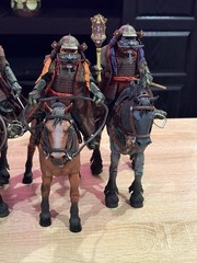 NECA Teenage Mutant Ninja Turtles Turtles in Time Samurai W Mythic Legion Horses