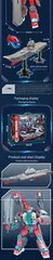 Transformation Toys SHANDONG Aircraft Carrier with 14 Plane Model Action Figure