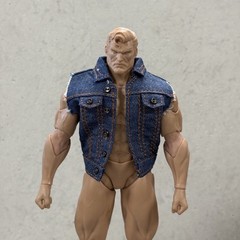 SU-DMJ-SS: 1/12 Denim Vest Jacket for 6″ Muscular or WWE Body (No Figure)