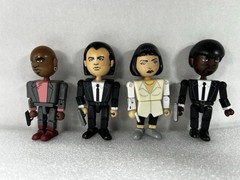 2004 NECA Figure LOT Pulp Fiction The Cast JULES Vincent THE GIMP Mia BUTCH Zed