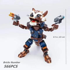 Space Raccoon & Baby Tree Hero Building Blocks Set Action Figure Model Brick Toy
