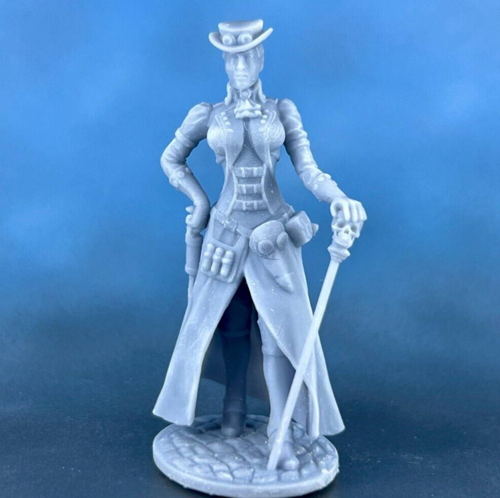 Action Figure Steampunk Lady Plague Doctor 80mm Resin Figure