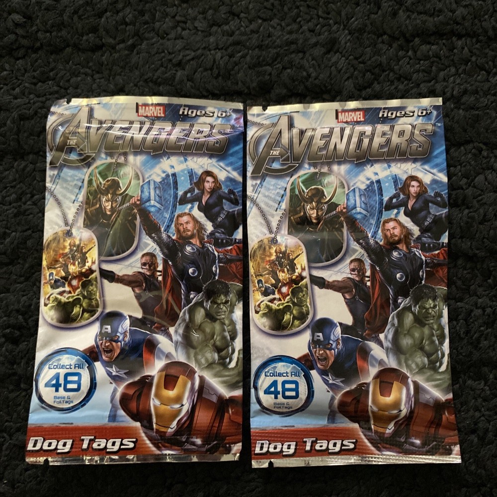2012 the avengers dog tags bulls i toys