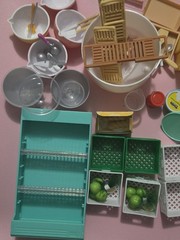 Mostly Miniverse Lot-used Please See Pics, Furniture, Molds, Accessories, Etc